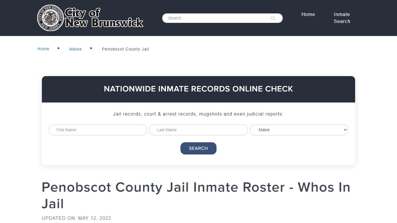 Penobscot County Jail Inmate Roster - Whos In Jail - New Brunswick
